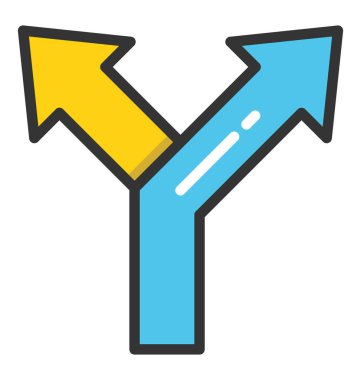 Yol vektör simge bölme