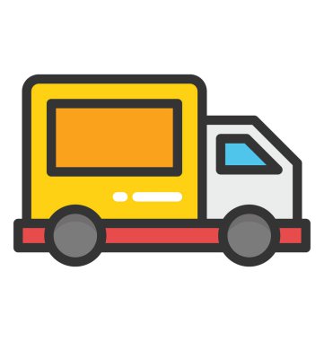 servis van vektör simgesi