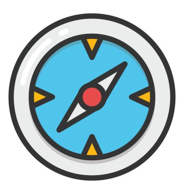 Pusula vektör simgesi