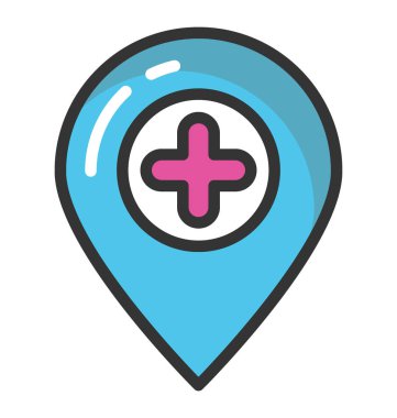 Konumu vektör simge ekle