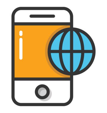 Mobil navigasyon App vektör simgesi