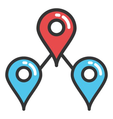 Harita işaretleyici vektör simgesi