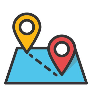 Harita konumu vektör simgesi