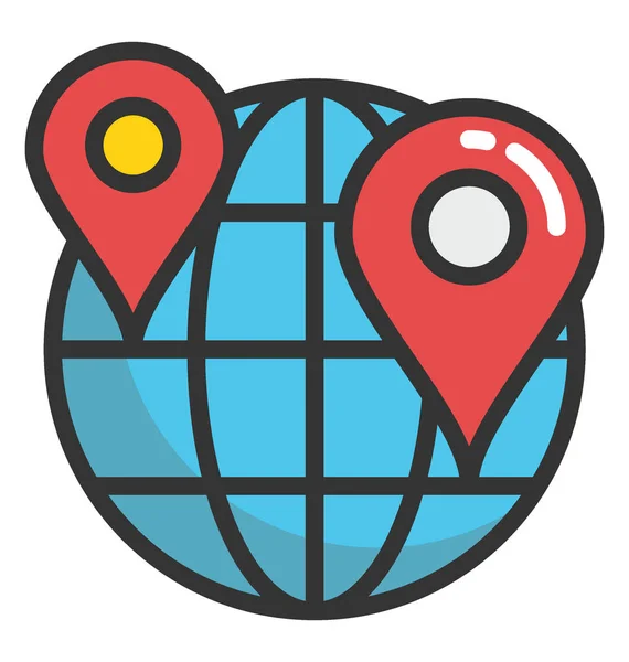 Global Positioning System Vector Icon — Stockvector