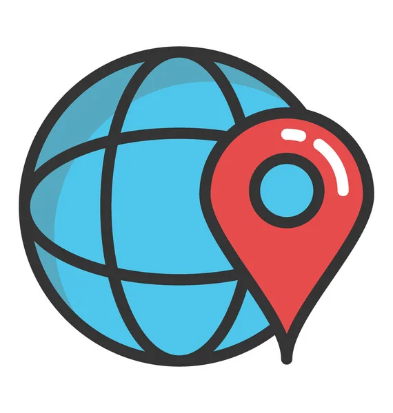 Global Positioning System Vector Icon — Stockvector