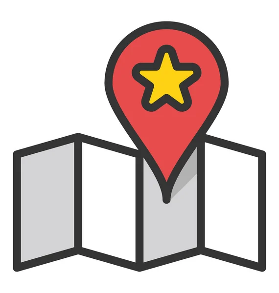 Favorietenlocatie Vector Icon — Stockvector