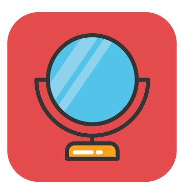 Ayaklı ayna vektör simgesi