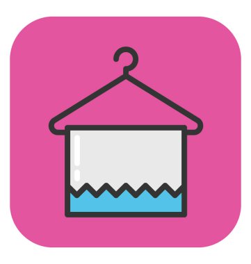 Havlu vektör simgesi