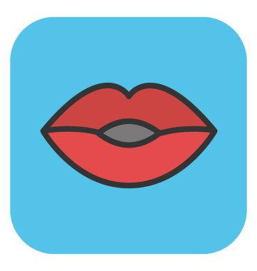 dudaklar vektör simgesi