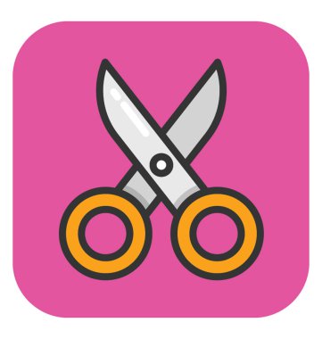 Makas vektör simgesi