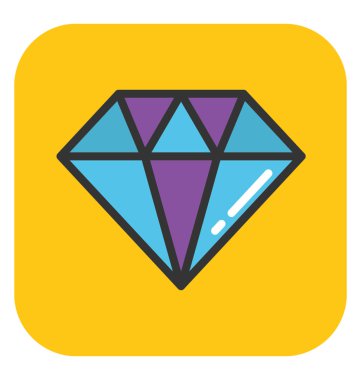 Elmas vektör simgesi