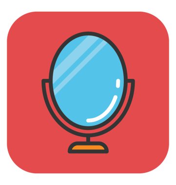 Ayaklı ayna vektör simgesi