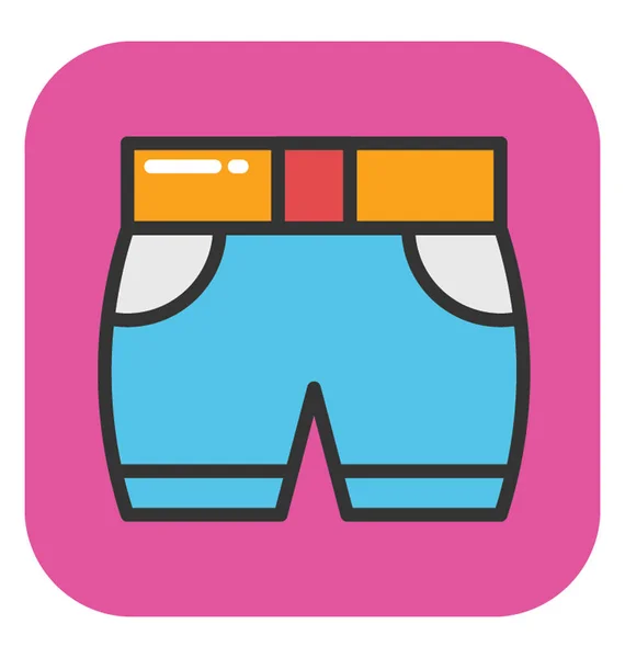 Shorts Vector Icon — Stock Vector