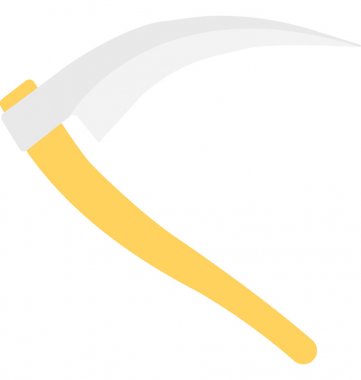 Cadılar Bayramı tırpan vektör simgesi