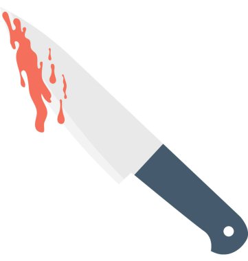 Bloody Knife Vector Icon clipart