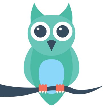 Cadılar Bayramı baykuş vektör simgesi