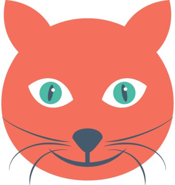 Kötü kedi vektör simgesi