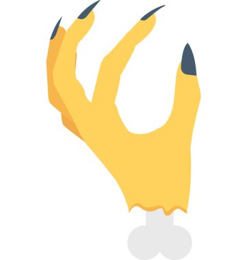 Zombi el vektör simgesi