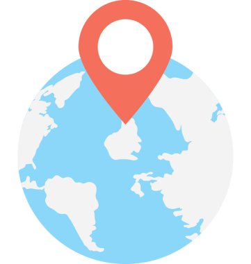 konumu vektör simgesi