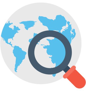 Arama konumu vektör simgesi