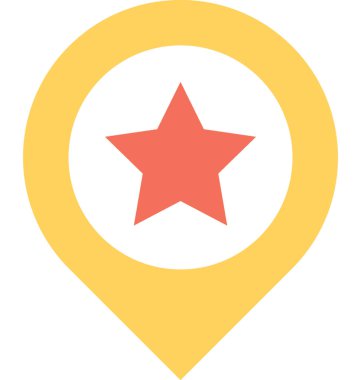 En sevdiğim yer vektör simgesi