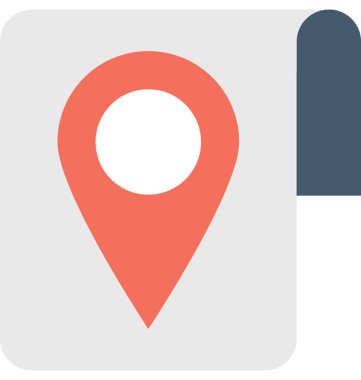 harita pin vektör simgesi