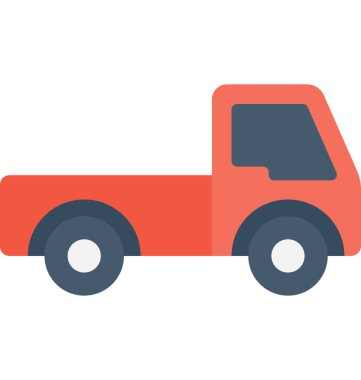 Pikap Van vektör simgesi