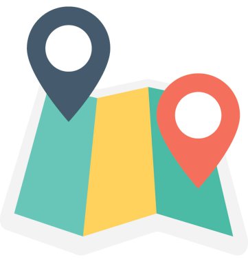 harita pin vektör simgesi