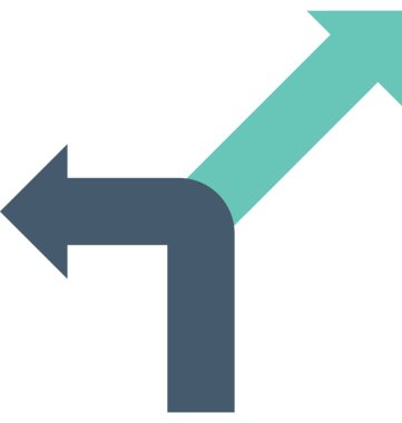 Yön vektör simgesi