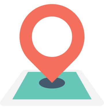 Harita vektör simgesi