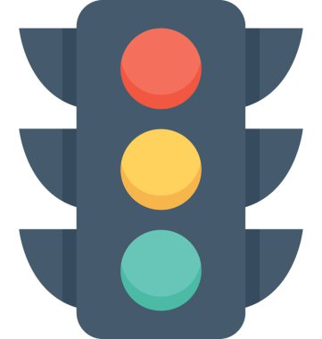 Trafik ışıkları vektör simgesi