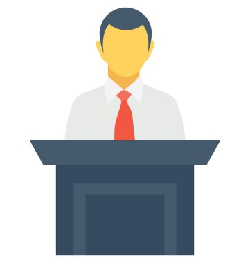 Konuşma renk vektör simgesi