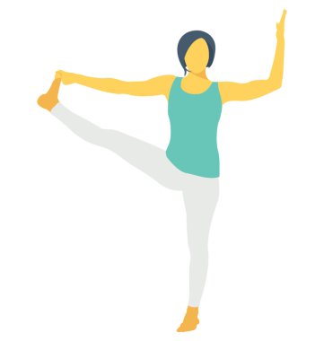 Ayakta ayak renk vektör simgesi poz