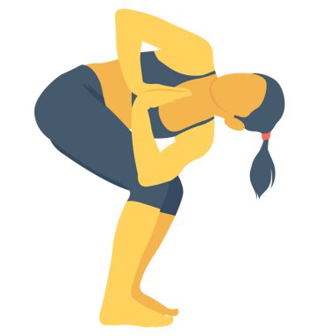 Defolmak hamle poz renk vektör simgesi