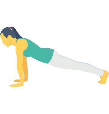 Yukarı renk vektör simgesi itmek