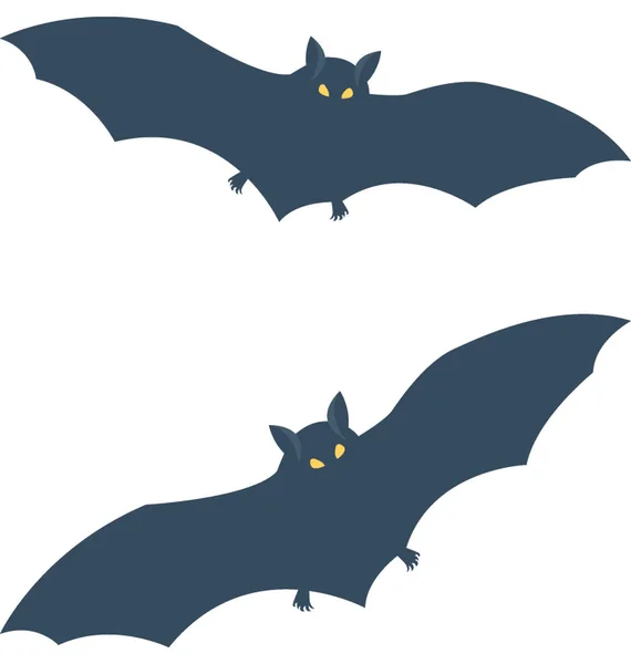 Ícone de vetor de morcego de Halloween — Vetor de Stock