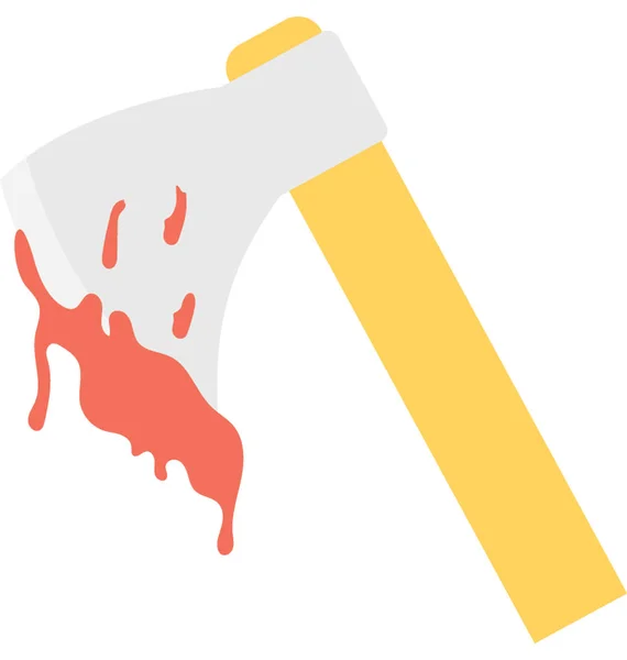 Ícone do vetor do machado sangrento —  Vetores de Stock