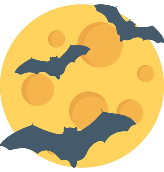 Halloween murciélago Vector icono — Vector de stock