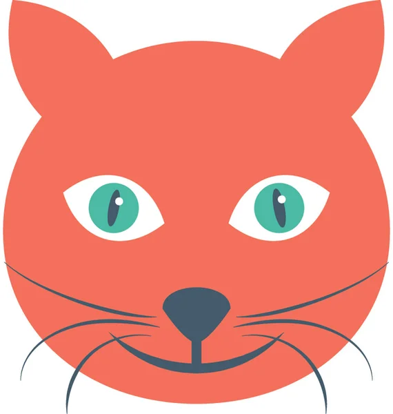 Evil Cat Vector Icon — Stock Vector