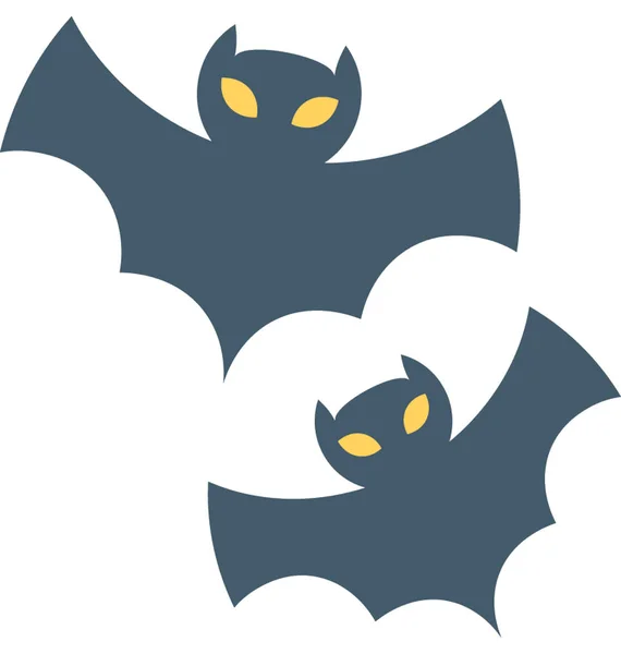 Halloween murciélago Vector icono — Archivo Imágenes Vectoriales