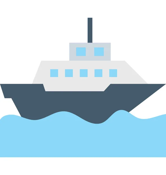 Boat Vector Icon — Stock Vector