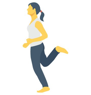 Koşu renk vektör simgesi