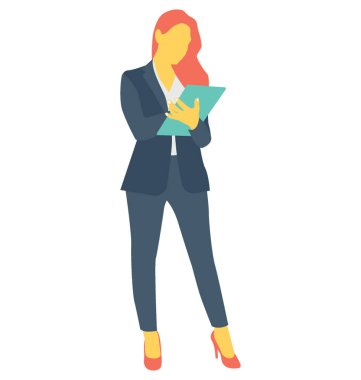 Bayan renk vektör simgesi