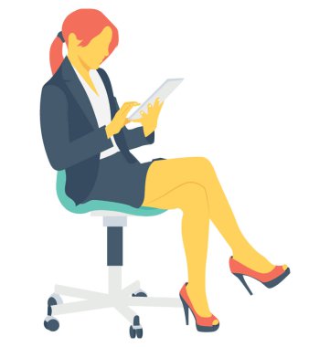 Sekreter renk vektör simgesi