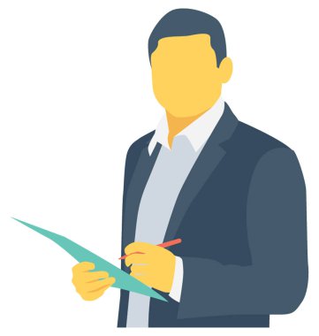 Sekreter renk vektör simgesi