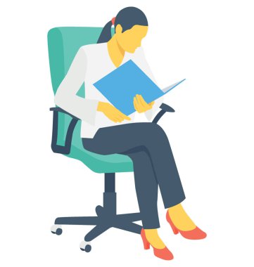 Bayan renk vektör simgesi