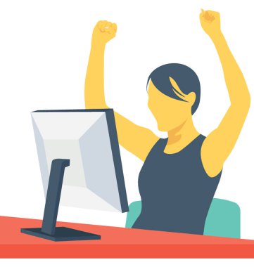 Freelancer renk vektör simgesi