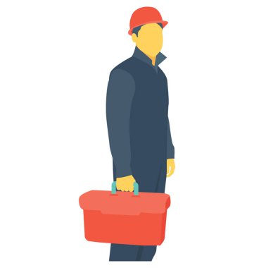 Teknisyen renk vektör simgesi