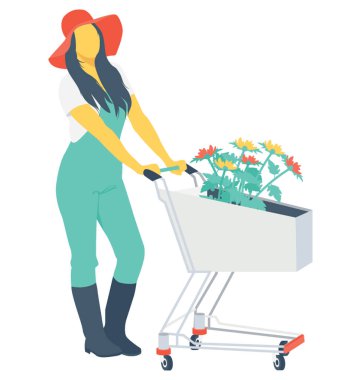 Tarım renk vektör simgesi