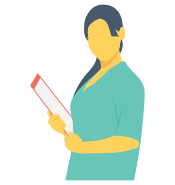 Sekreter renk vektör simgesi